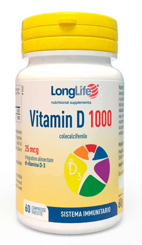 LONGLIFE VITAMIN D1000UI 60CPR