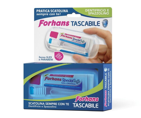 FORHANS SPAZ+DENTIF TRAVEL KIT