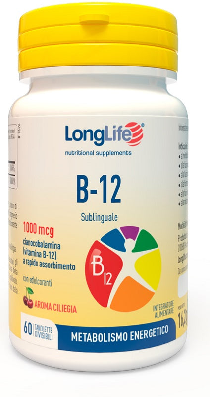 LONGLIFE B12 1000MCG 60TAV