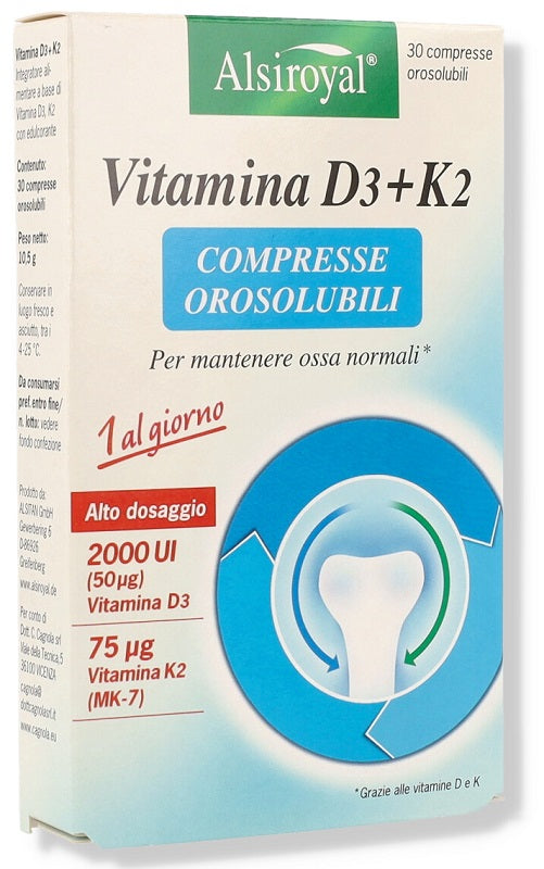 ALSIROYAL VITAMINA D3+K2 30CPR