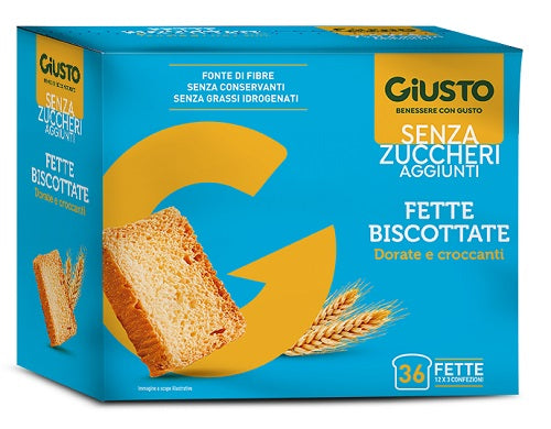 GIUSTO S/ZUCCH FETTE BISC 300G