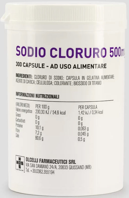 SODIO CLORURO 300CPS 500MG