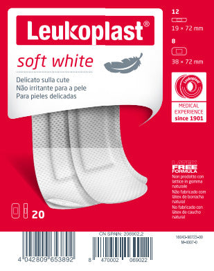LEUKOPLAST SOFT WHITE 20PZ ASS