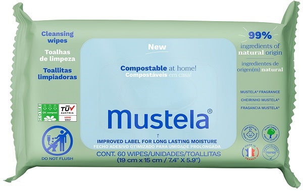 MUSTELA SALVIETTE COMPOST 60PZ
